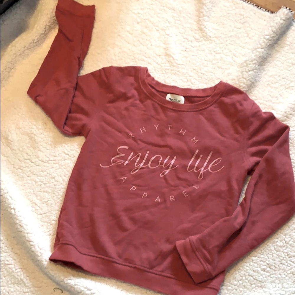 rhythm crew neck sweat shirt